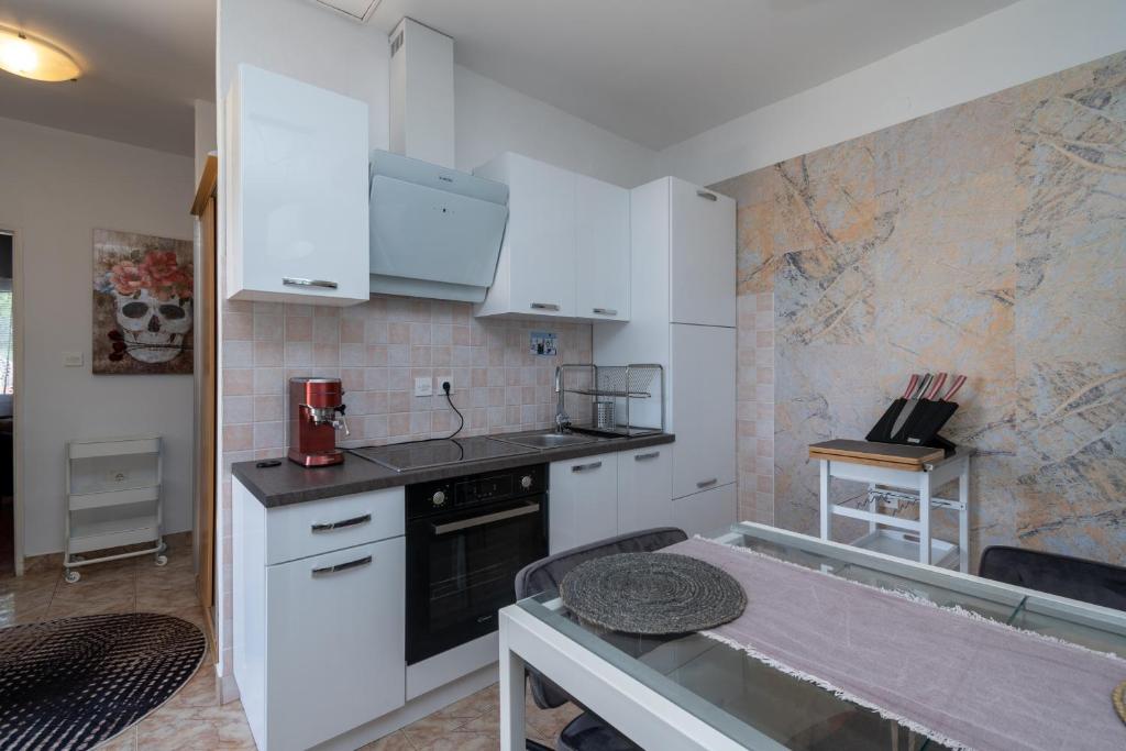 Kuchyňa alebo kuchynka v ubytovaní Apartments with WiFi Sali, Dugi otok - 8189