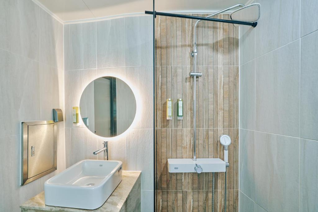 Koupelna v ubytování Hotel Aqua Palace