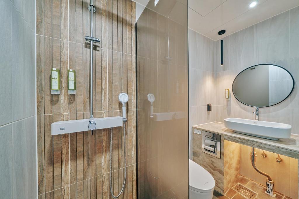 Koupelna v ubytování Hotel Aqua Palace