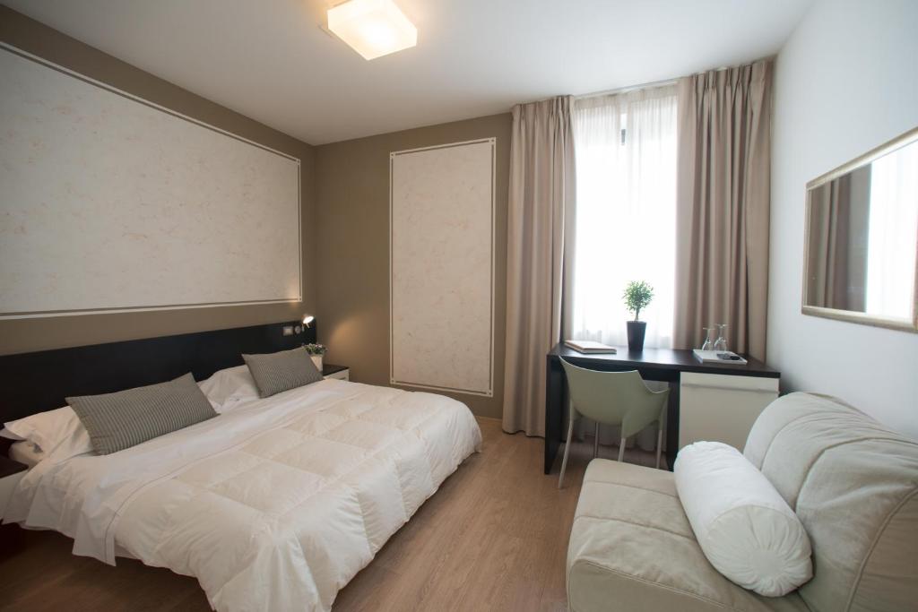 Postel nebo postele na pokoji v ubytování Berghotel