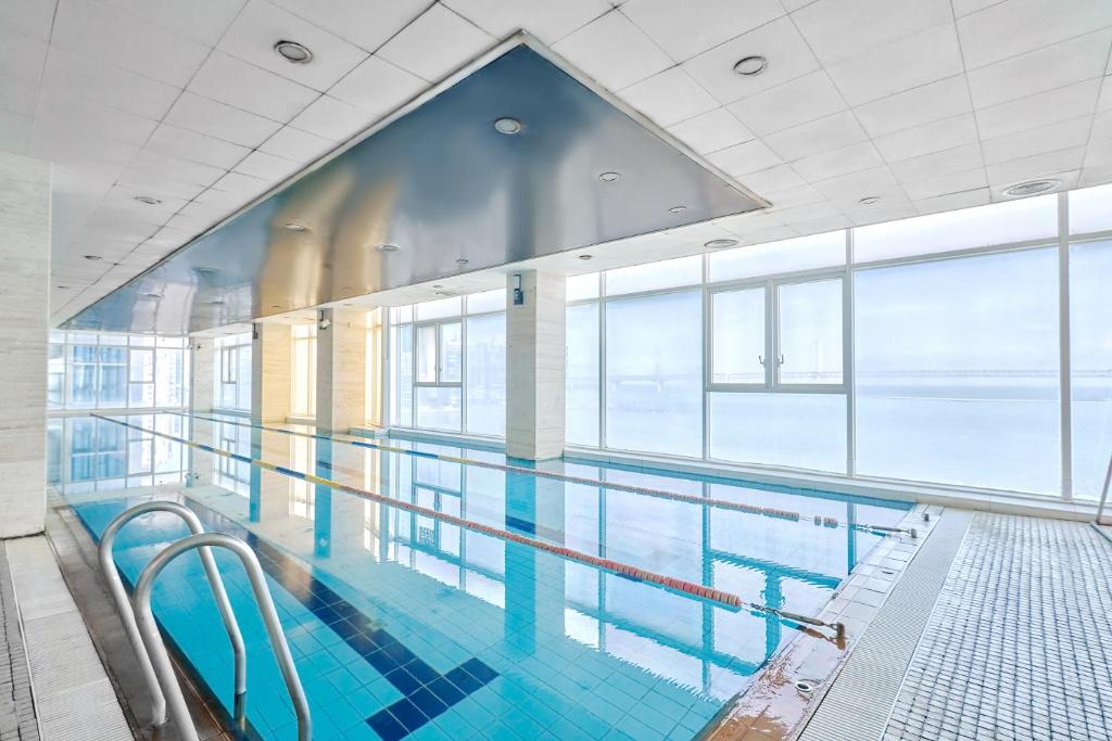 Bazén v ubytování Hotel Aqua Palace nebo v jeho okolí