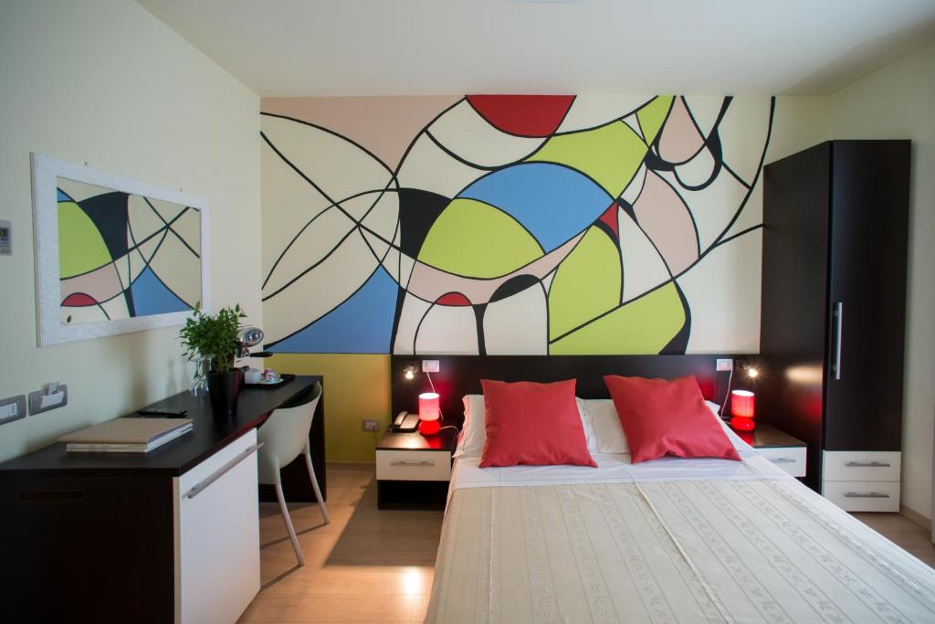 Postel nebo postele na pokoji v ubytování Berghotel