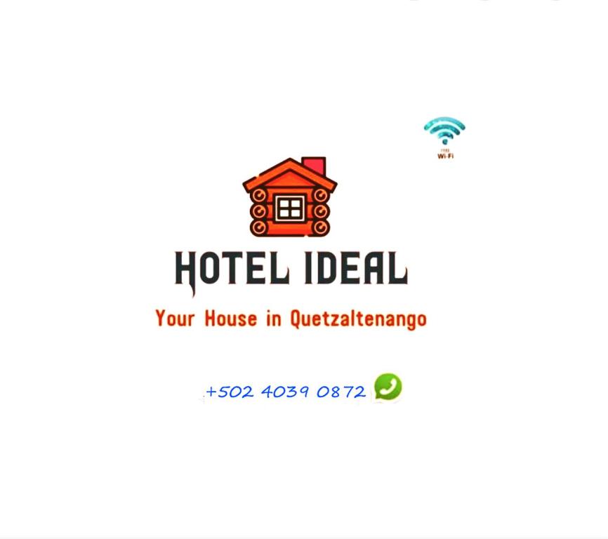 ケツァルテナンゴにあるHotel Ideal, Your House in Quetzaltenangoのウタラヤンのホテルの理想的なロゴ