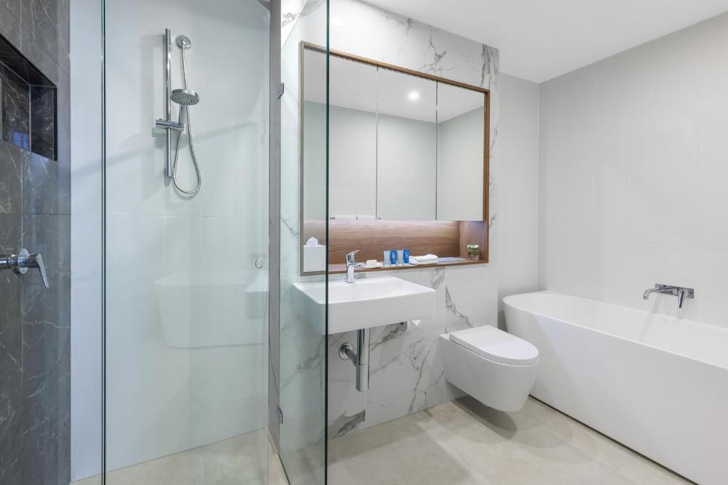 Koupelna v ubytování Meriton Suites Liverpool