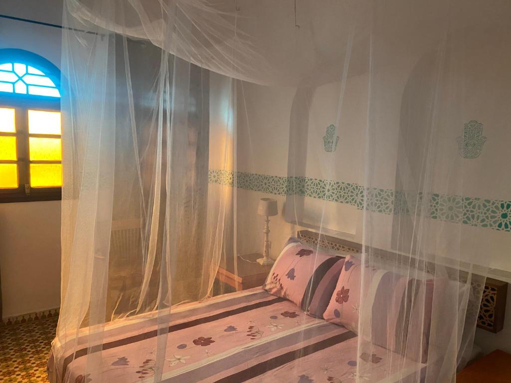 Postel nebo postele na pokoji v ubytování Riad Salt River