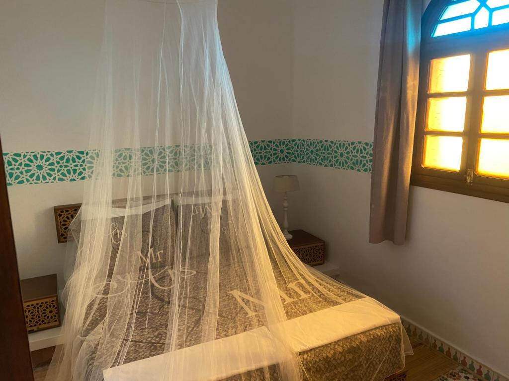 Postel nebo postele na pokoji v ubytování Riad Salt River