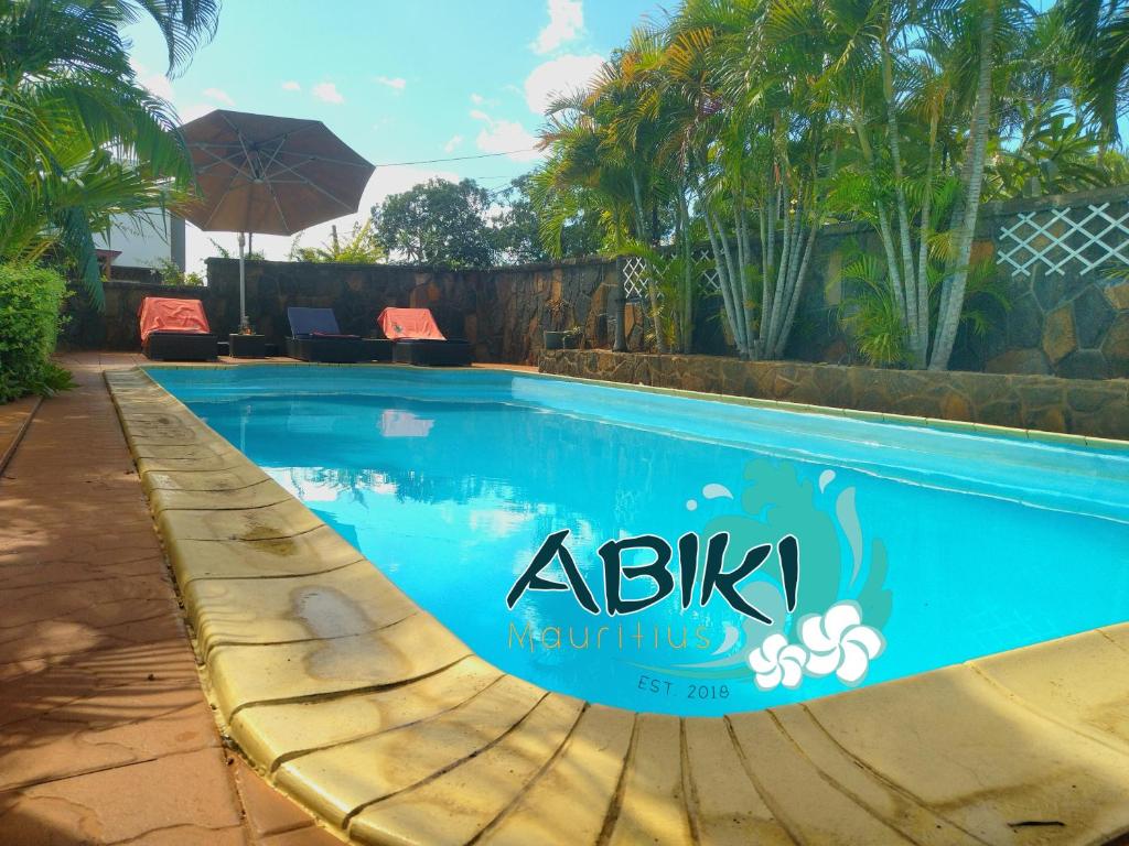 Bazén v ubytování Maya-Abiki Mauritius nebo v jeho okolí
