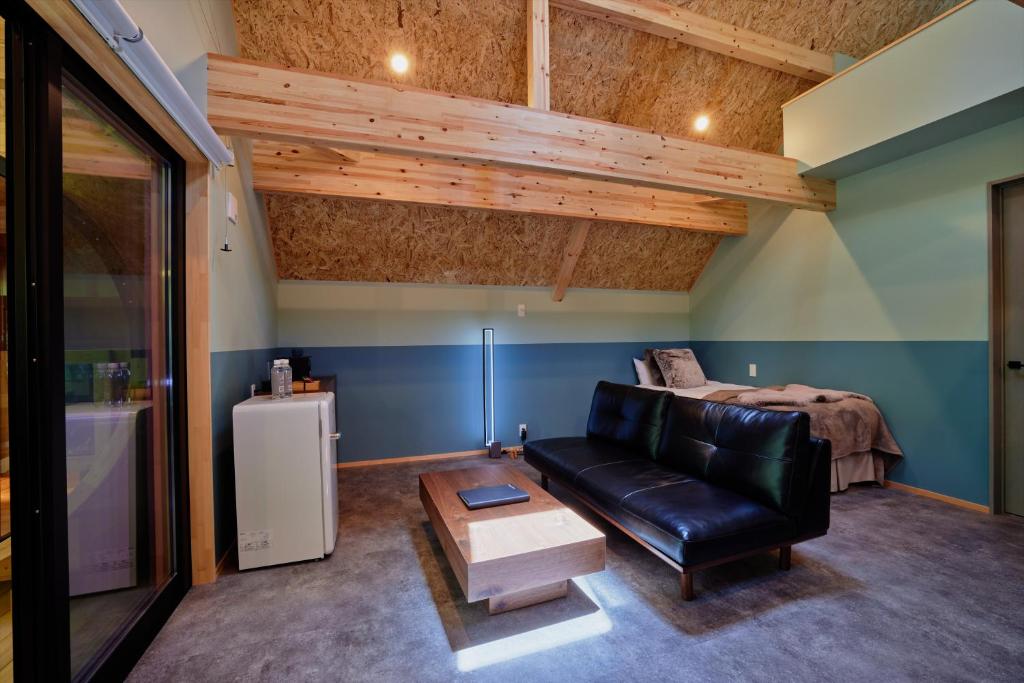 Posezení v ubytování enico MtFuji Resort&Glamping