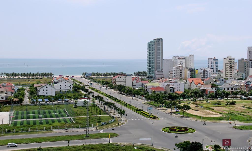Nespecifikovaný výhled na destinaci Danang nebo výhled na město při pohledu z hotelu