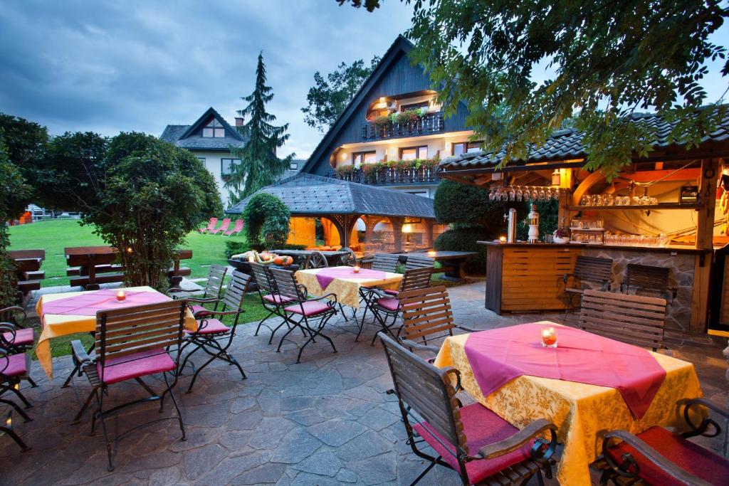 Zahrada ubytování Alp Pension