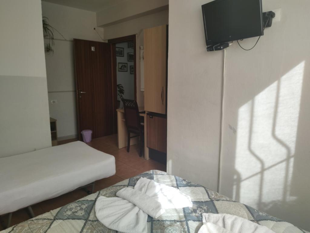 TV a/nebo společenská místnost v ubytování Guest House De Rada
