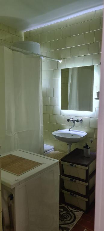 Koupelna v ubytování Apartment TiBi