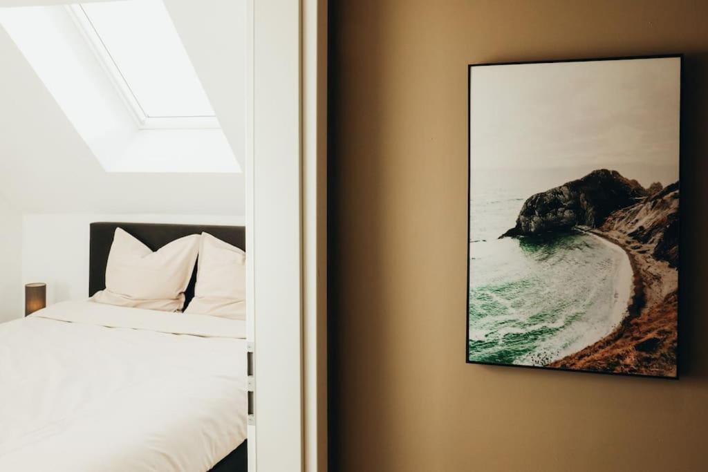 Postel nebo postele na pokoji v ubytování Duplex 6P Le Perron Theux