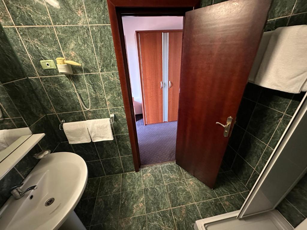 Koupelna v ubytování Hostel Stefania