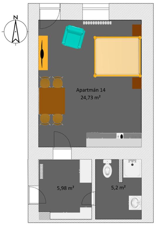 Majutuskoha Replay apartmány korruse plaan