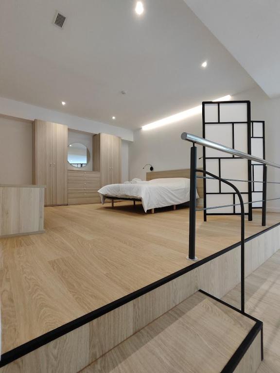 Posteľ alebo postele v izbe v ubytovaní Apartamentos Pillotegi parking gratuito