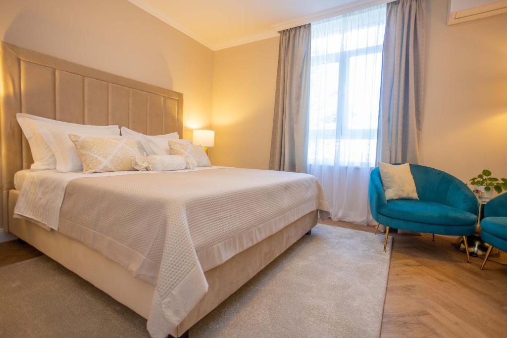 Postel nebo postele na pokoji v ubytování City and Style Luxury Rooms Split