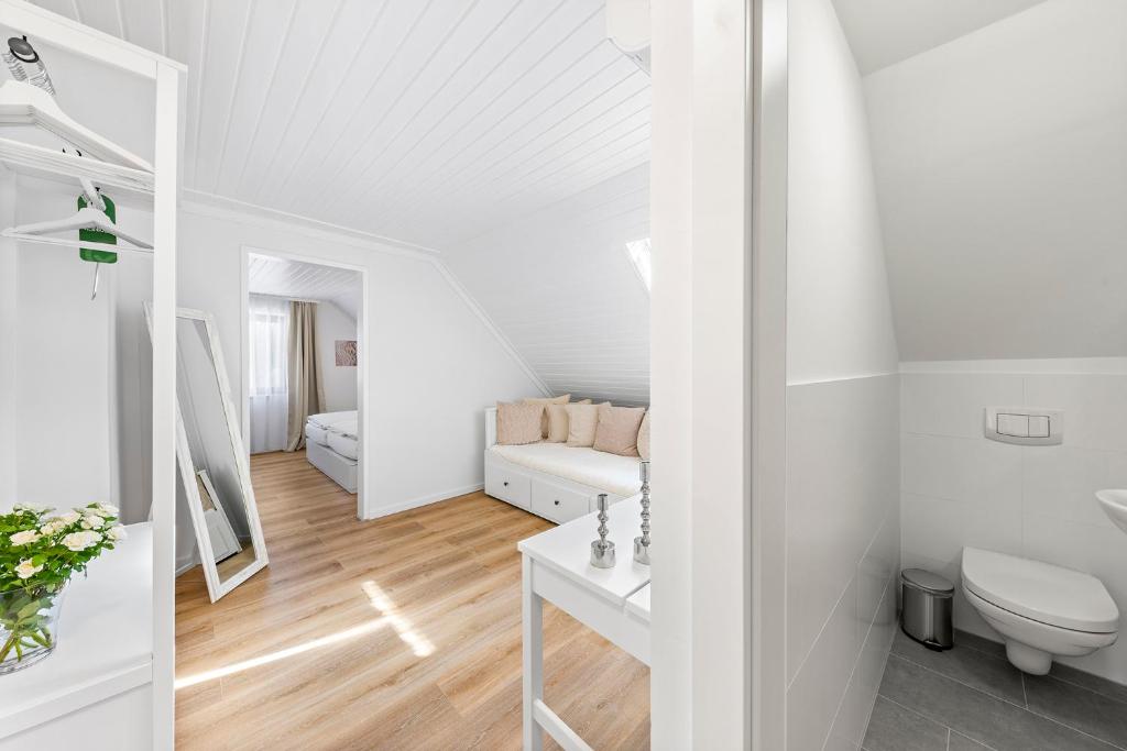 Koupelna v ubytování Landhaus Rust