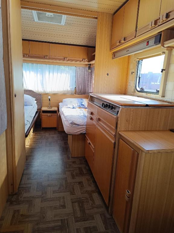 Kuchyň nebo kuchyňský kout v ubytování Camping Mauritius