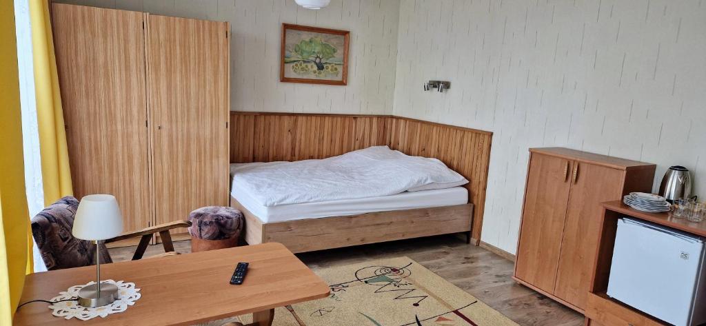 Postel nebo postele na pokoji v ubytování Dom Wczasowy Orka