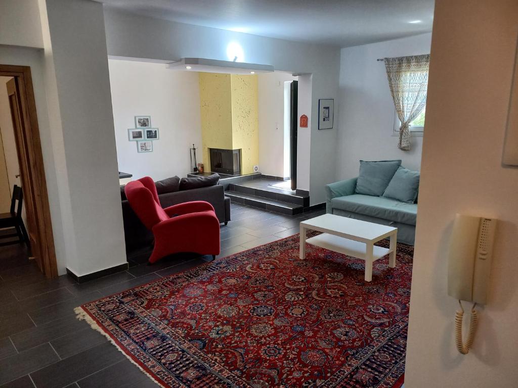 Posedenie v ubytovaní Elysion point Apartment