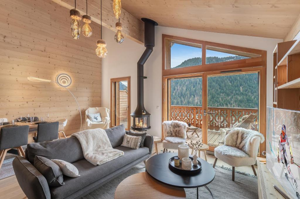 Posedenie v ubytovaní Perle de Savoie - Apt A401 - BO Immobilier - Châtel - Châtel Multipass Été 2025 en option au tarif de 3euros par jour et par personne