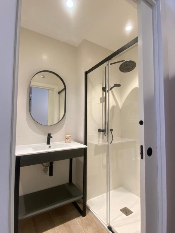 Koupelna v ubytování DONOSTIA ROOMS