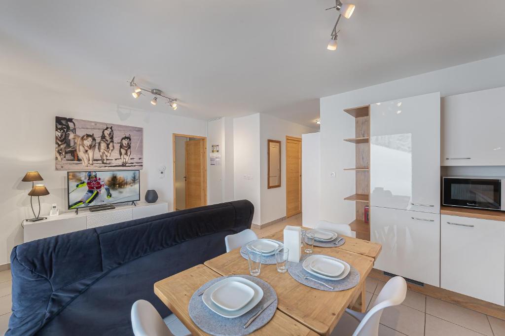 Kuchyň nebo kuchyňský kout v ubytování Les Loges Blanches - Apt B103 - BO Immobilier - Châtel - Multipass été 2025 en option 3e par jour par personne