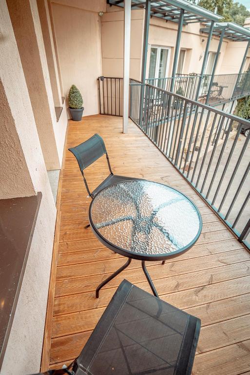 Balkón nebo terasa v ubytování Alpetri Apartments