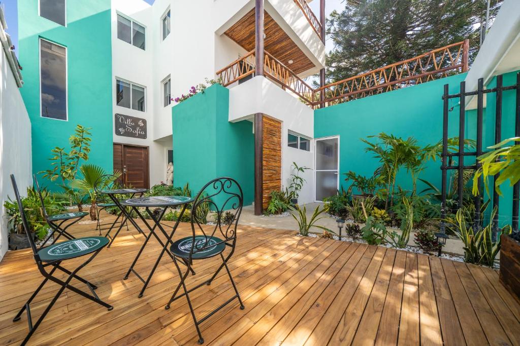 O edifício em que o apart-hotel se localiza