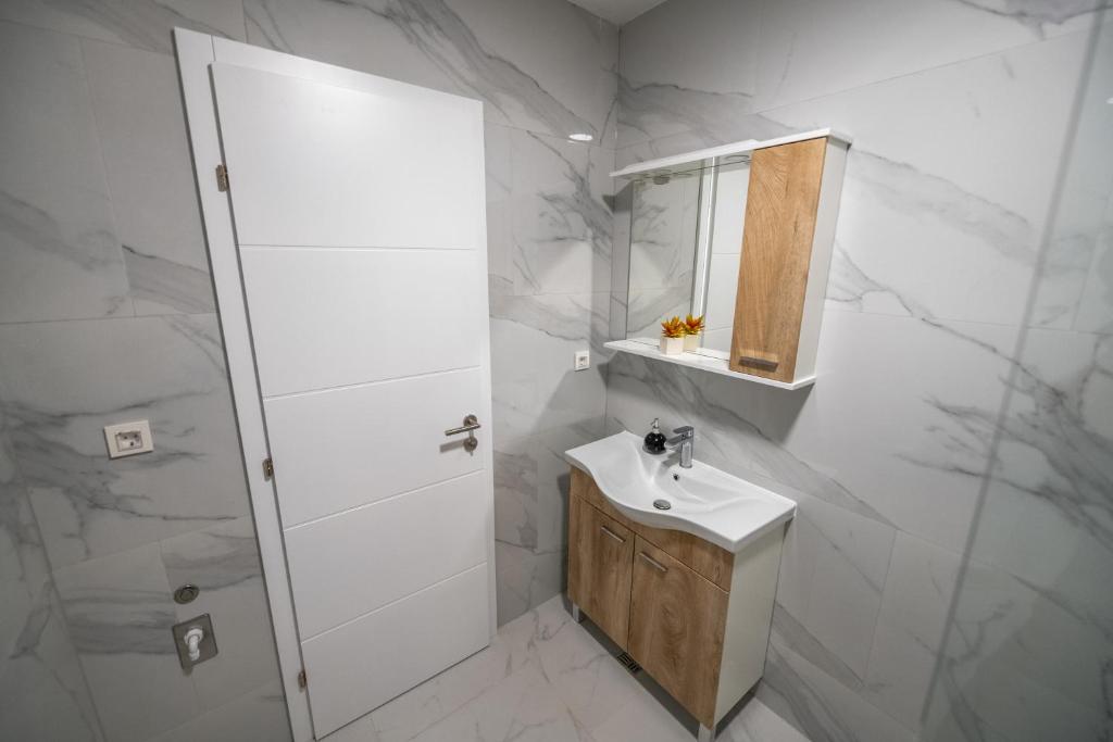 Koupelna v ubytování Hotel MM Residence