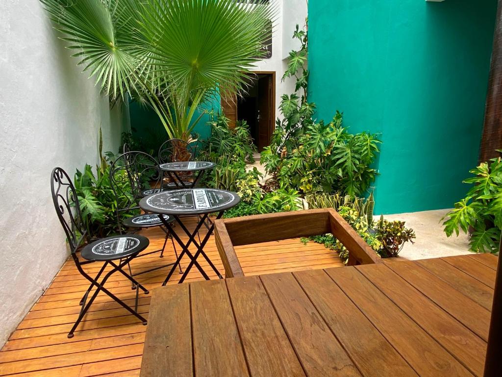 Uma varanda ou terraço em Villa Sofia Hotel Boutique Cancun