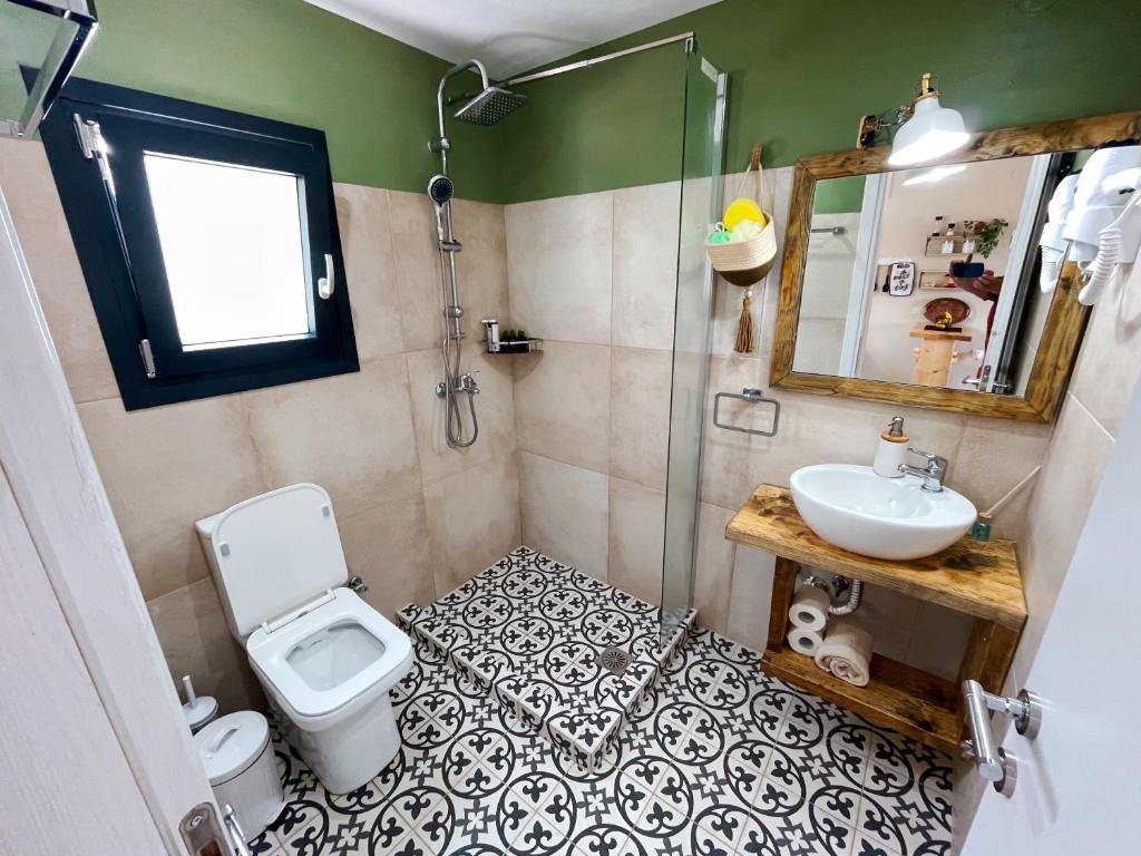 Koupelna v ubytování Gardy rooms
