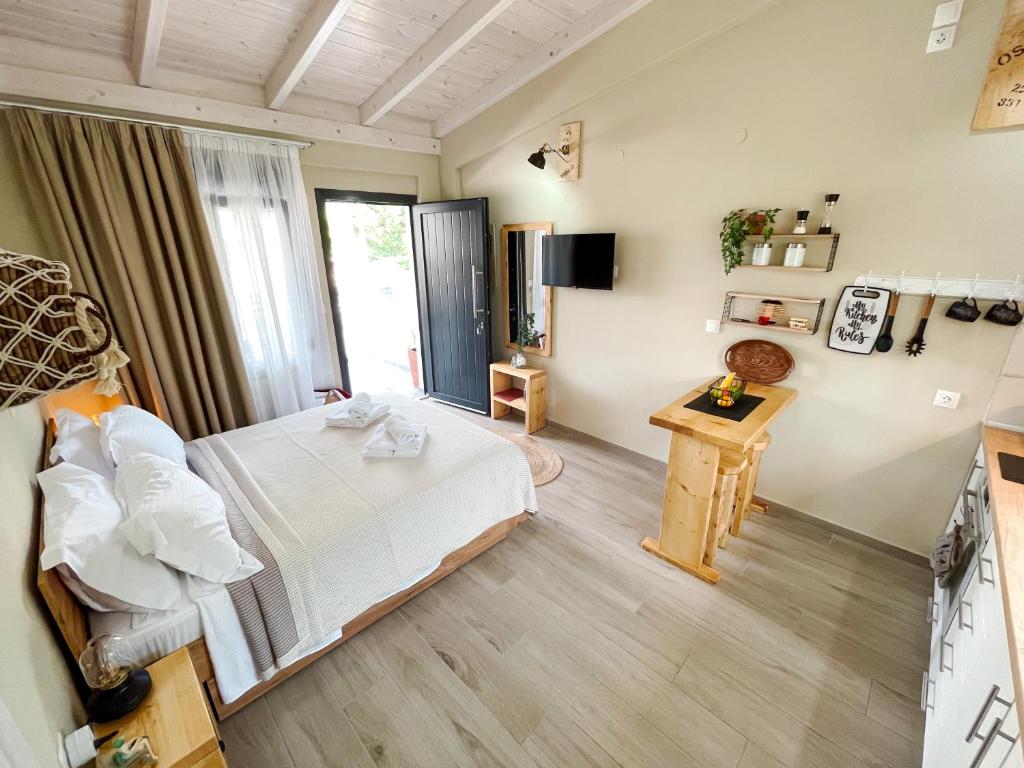 Postel nebo postele na pokoji v ubytování Gardy rooms