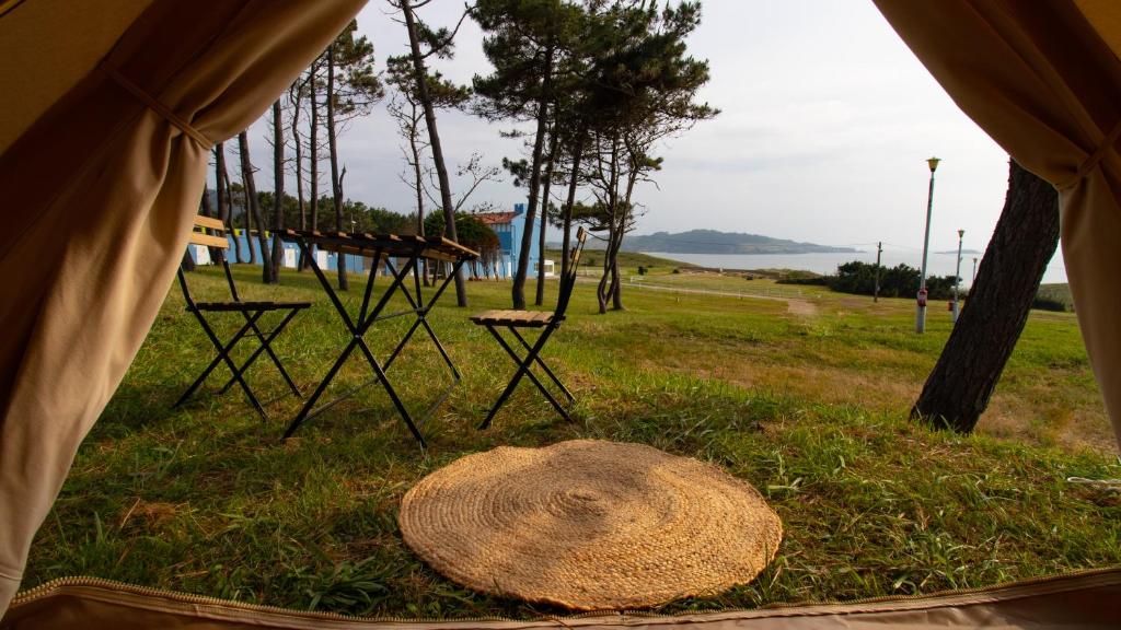 Příroda nedaleko luxury tent