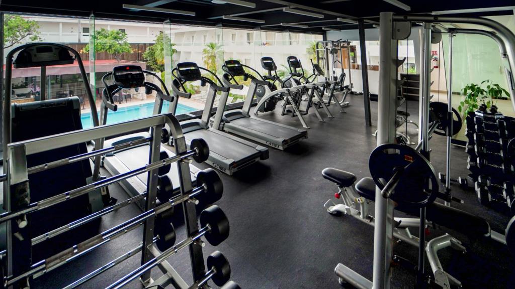 Fitness centrum a/nebo fitness zařízení v ubytování Cancun Bay All Inclusive Hotel