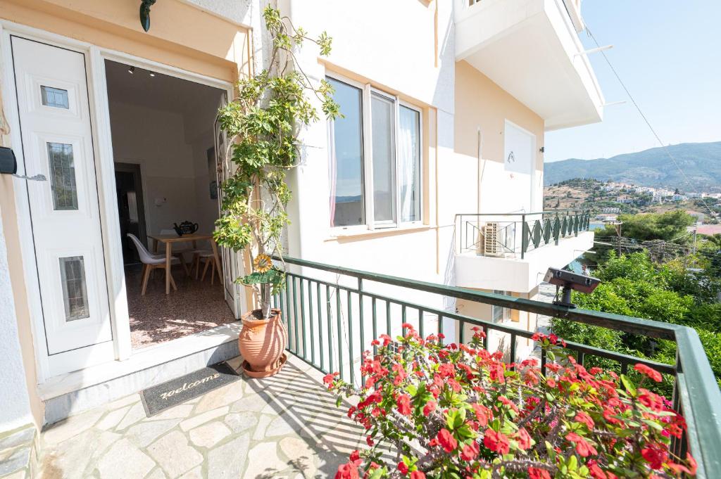 Balkón nebo terasa v ubytování Villa Sofia Sea View