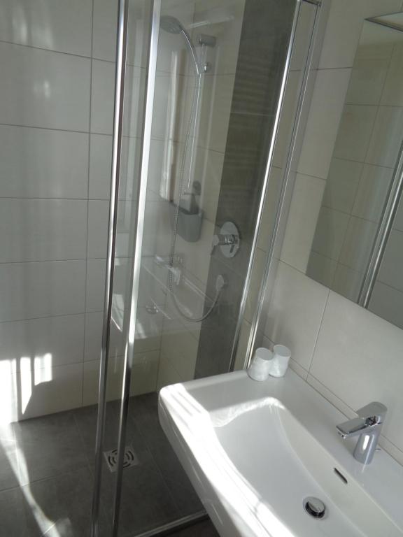 Kúpeľňa v ubytovaní Haus Alpenfriede
