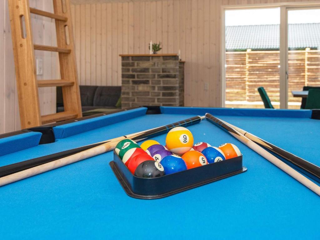 Biliár nebo kulečník v ubytování Holiday home Glesborg LXXXIX