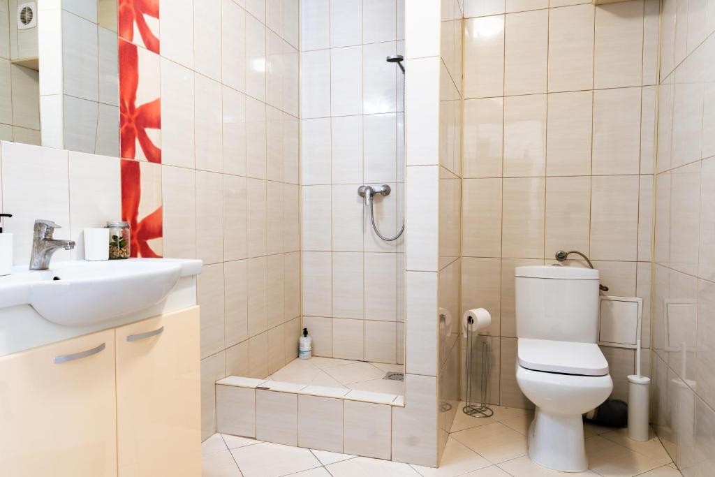 Koupelna v ubytování Hotel ENZO