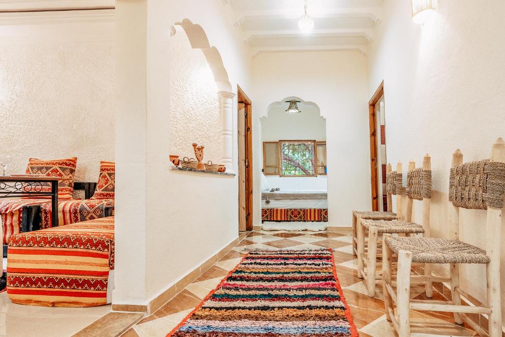 Posezení v ubytování RIAD IDAR ouirgane