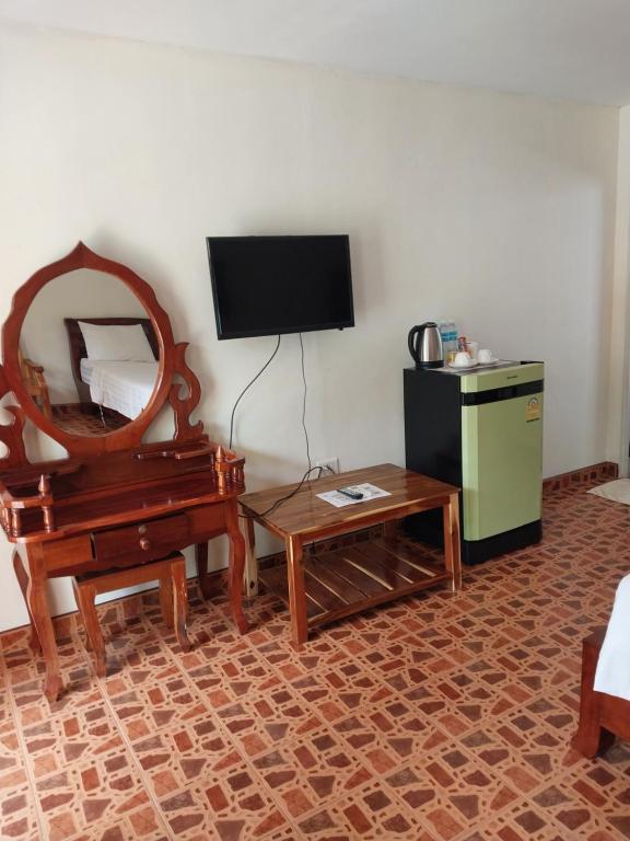 TV a/nebo společenská místnost v ubytování Sofia Garden Resort