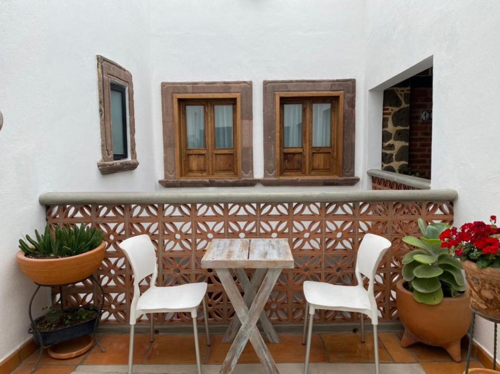 Posezení v ubytování Hotel La Lejona