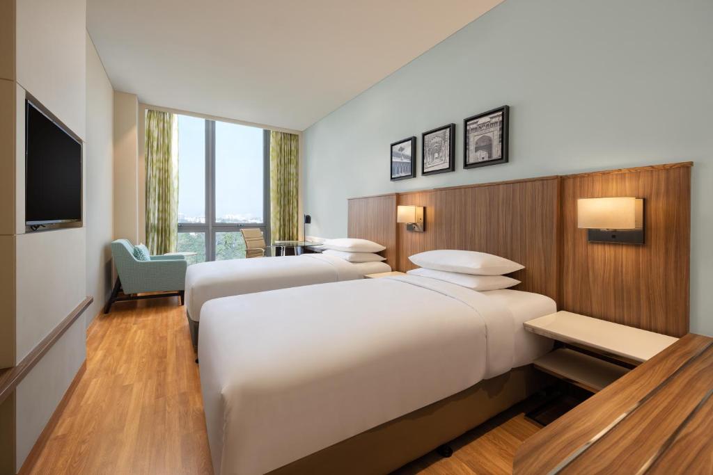 Postel nebo postele na pokoji v ubytování Fairfield by Marriott Agra