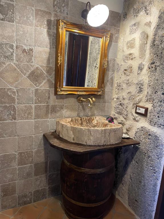 Koupelna v ubytování Agriturismo Le Faeta