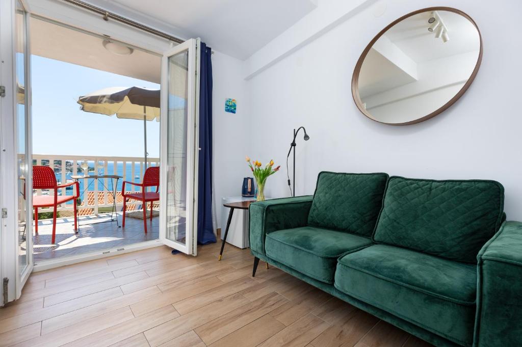 Posezení v ubytování Apartments and Rooms Bonkan Hvar