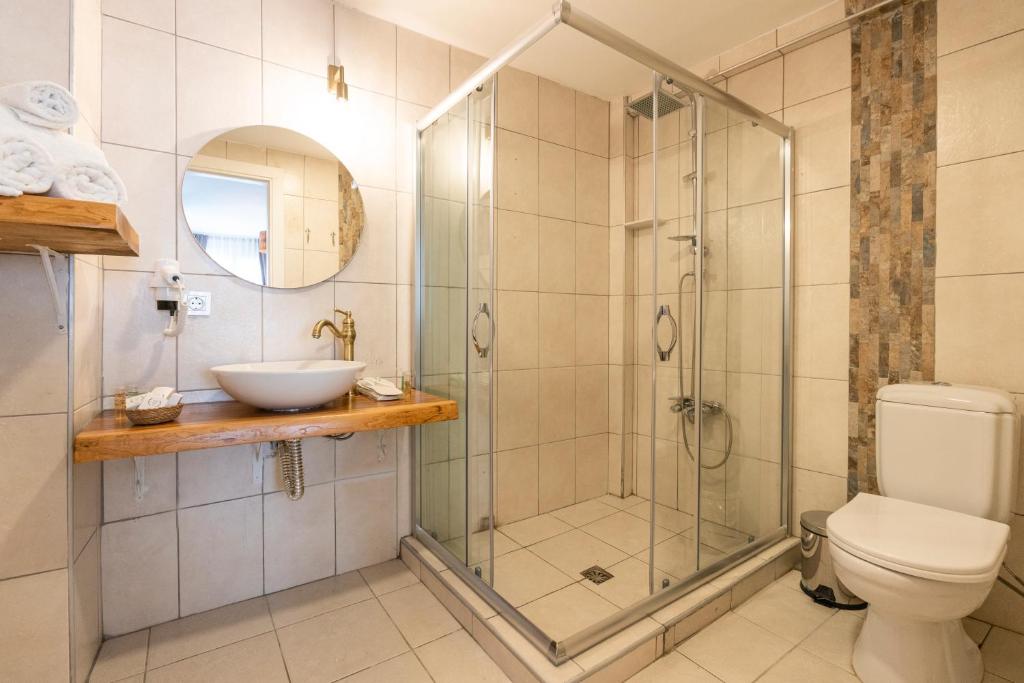 Koupelna v ubytování Aya Butik Otel