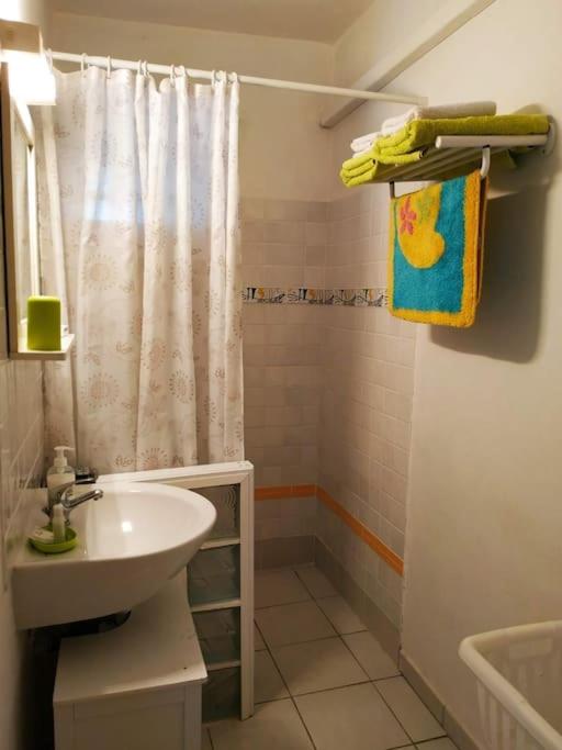 Koupelna v ubytování Studio avec une vue dominante