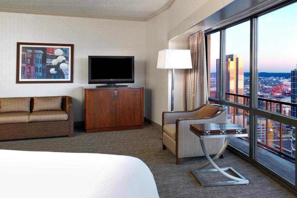 TV a/nebo společenská místnost v ubytování The Westin Seattle