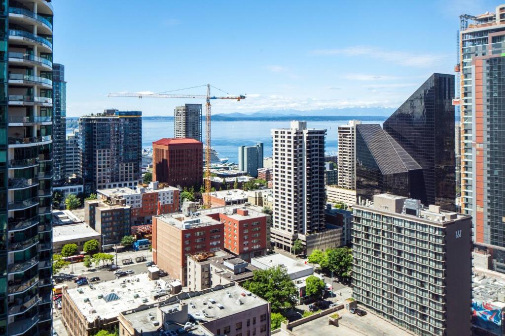 Nespecifikovaný výhled na destinaci Seattle nebo výhled na město při pohledu z hotelu